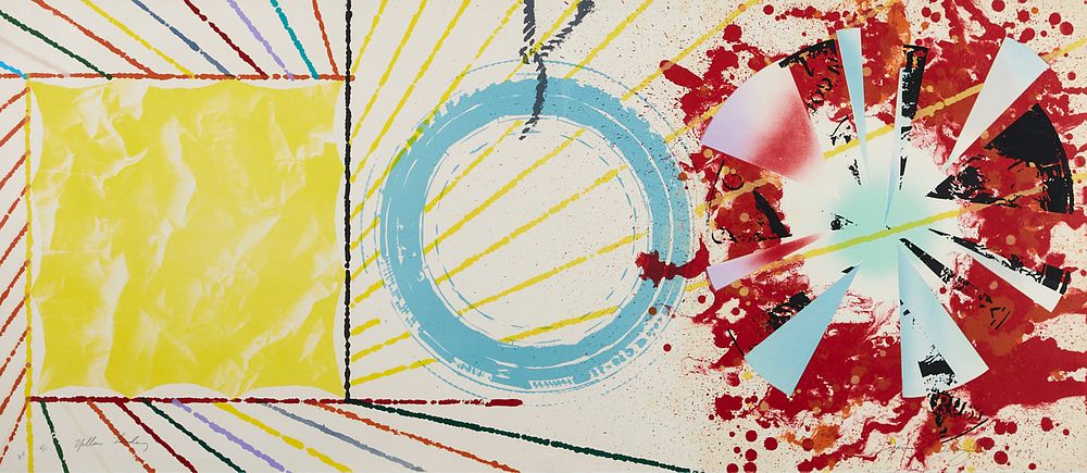 Appraisal: James Rosenquist Yellow Landing Lithograph James Rosenquist - Color lithograph