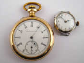 Appraisal: A gold filled open face pocket watch by Elgin with