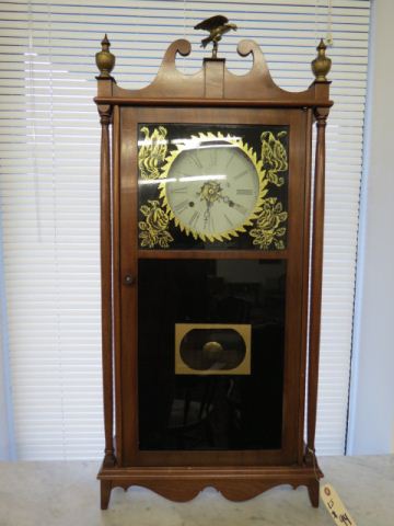 Appraisal: Federal Style Pillar Scroll Mantle Clock after Eli Samuel Terry