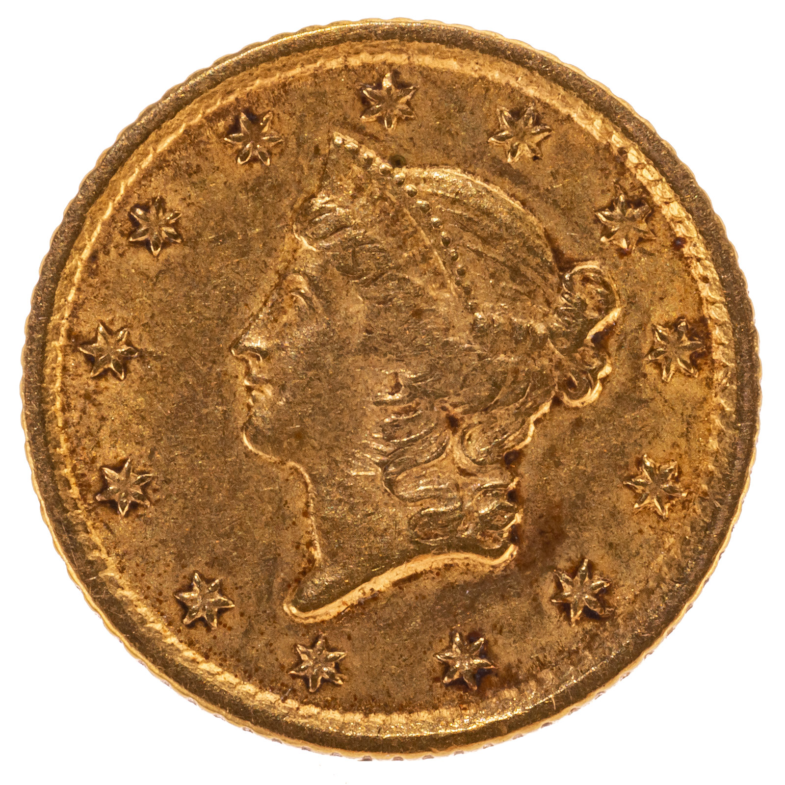 Appraisal: -O GOLD DOLLAR VF Mintage of only