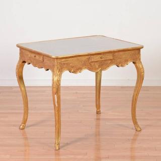 Appraisal: Regence giltwood and chinoiserie lacquer side table th th c