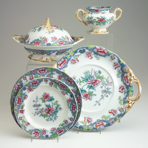 Appraisal: Copeland Spode dinner set in transferware decorated with a floral