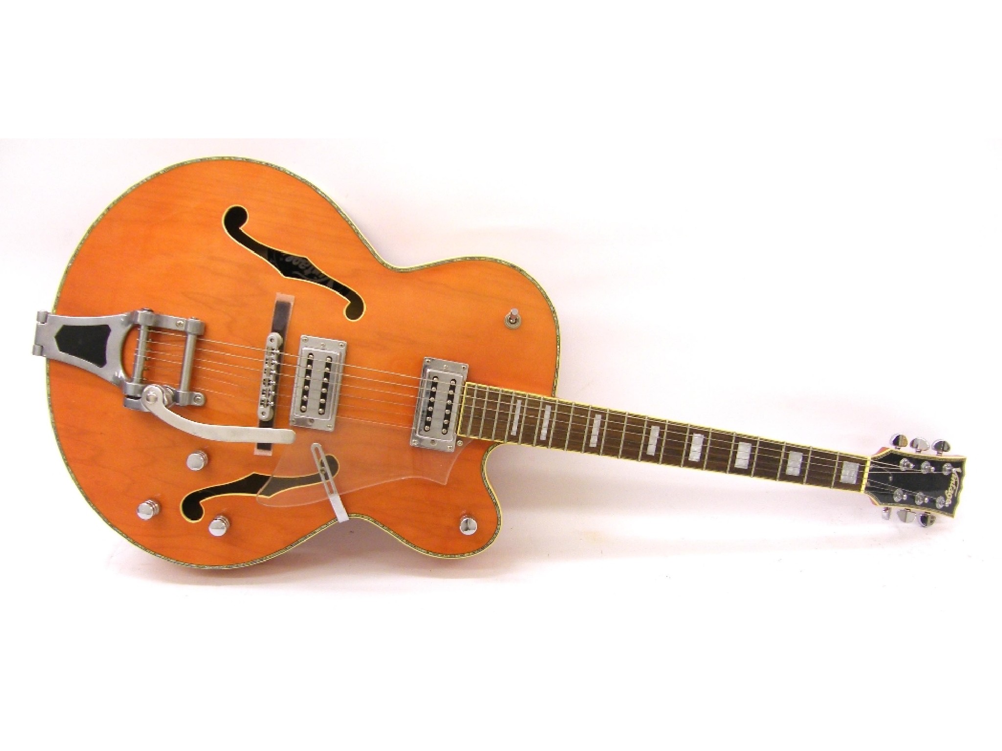 Appraisal: Vintage VSA OR electric archtop guitar orange finish electrics appear