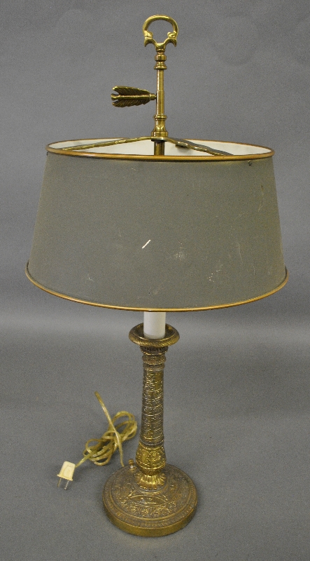 Appraisal: - Faux brass metal Boillot lamp h overall -