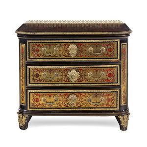 Appraisal: A Louis XIV Gilt Bronze Mounted Tortoise Shell and Brass