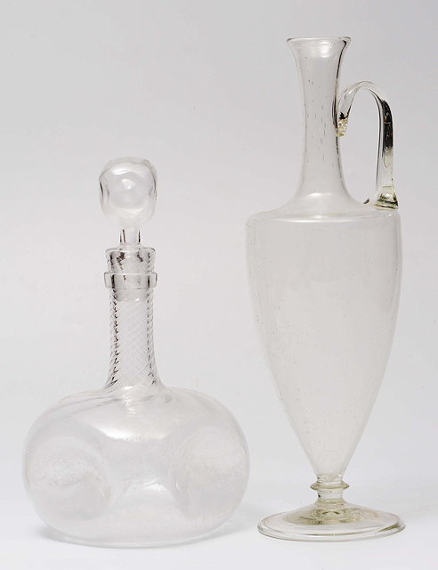 Appraisal: A James Powell Sons Whitefriars glass decanter and stopper circa