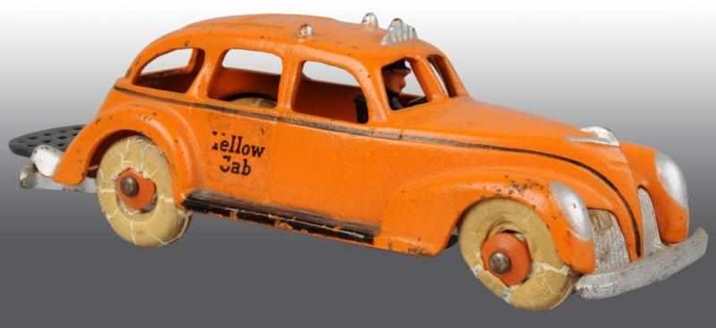 Appraisal: Cast Iron Hubley Yellow Cab Automobile Toy Description American Original