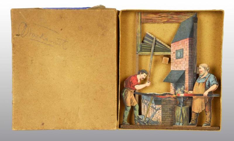 Appraisal: Weeden The Village Blacksmith Toy Description This wood paper and