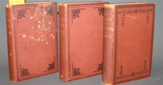 Appraisal: Darwin Charles Titles Vols vo Publisher's brick red cloth The