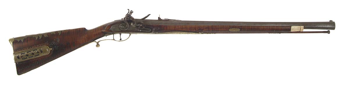 Appraisal: UNMARKED PROBABLY GERMAN FLINTLOCK BOAR RIFLE Cal NSN Short heavy