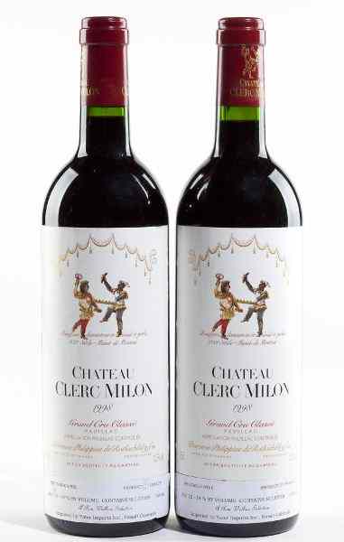 Appraisal: Chateau Clerc-MilonPauillac bottles into neck''A superb effort the may be