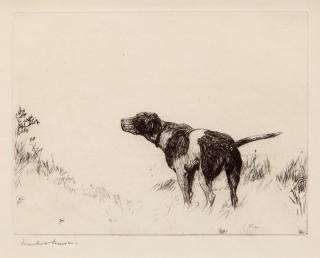 Appraisal: Frank W Benson - Pointer Dog signed Frank W Benson