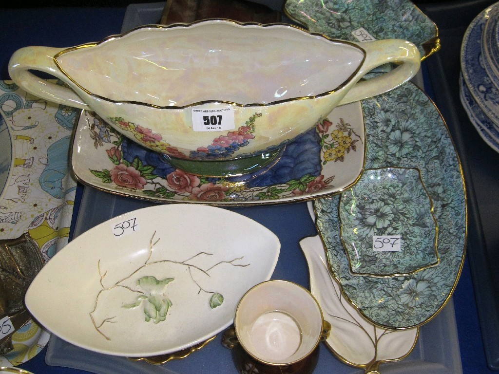 Appraisal: Tray lot of assorted ceramics to include - Carlton Ware