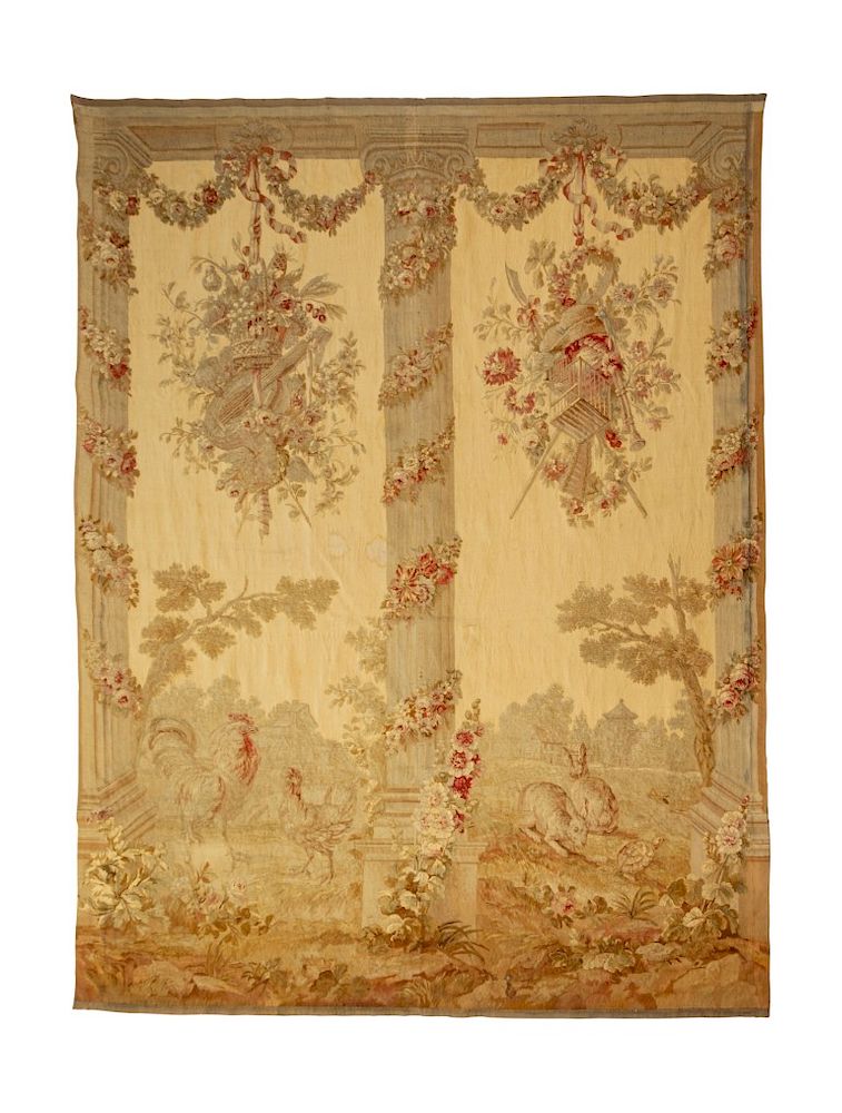 Appraisal: A Beauvais Wool Tapestry A Beauvais Wool Tapestry Last Quarter