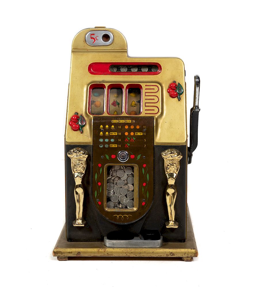 Appraisal: A Mills Slot Machine Height overall inches A Mills Slot