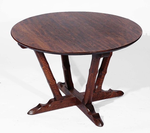 Appraisal: Attributed to Arthur Romney Green British - An oak coffee