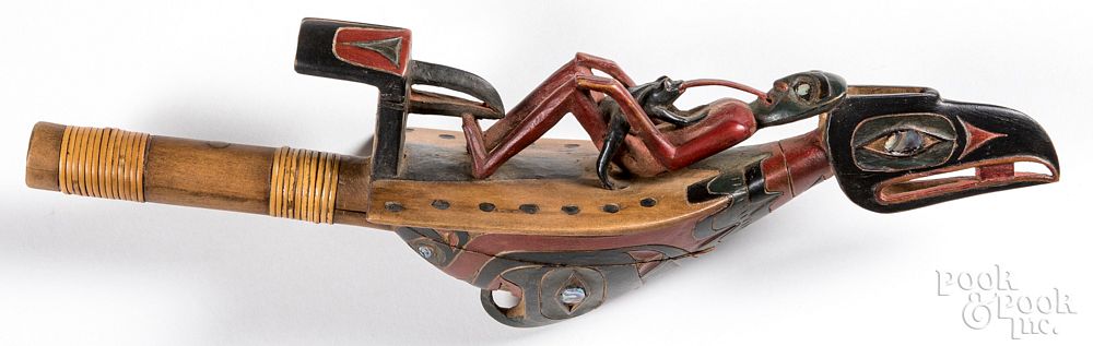 Appraisal: Ken Kidder Northwest Coast Indian raven rattle Ken Kidder Northwest