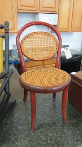 Appraisal: Child's Bentwood Chair cane seat and back