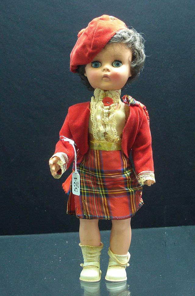 Appraisal: An all original 'Roddy' doll in Scottish costume height cm