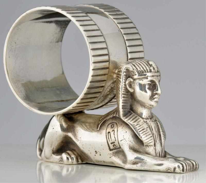 Appraisal: Sphinx Figural Napkin Ring By Meriden Britannia Co Condition Excellent