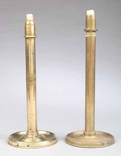 Appraisal: A Near Pair of Philadelphia Sheet Brass and Iron Spring