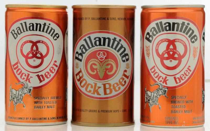 Appraisal: Ballantine Bock Pull Tab Beer Cans All are very clean