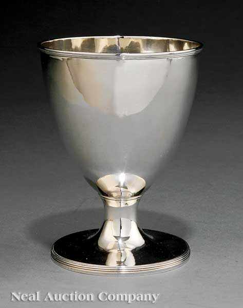 Appraisal: A George III Sterling Silver Goblet Samuel Hennell London height