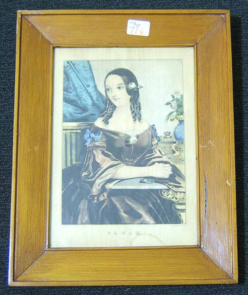 Appraisal: Ten Nathaniel Currier color lithographs titled Sarah Martha Charlotte Adeline