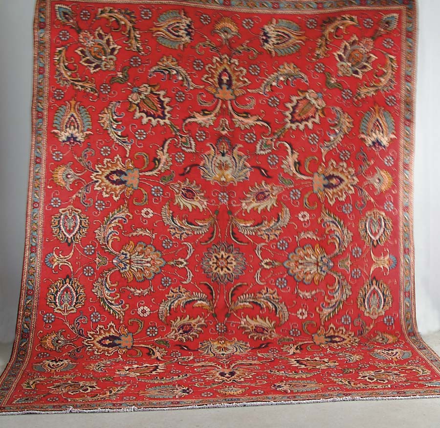 Appraisal: TABRIZ ORIENTAL RUG Last half of the th Century Red