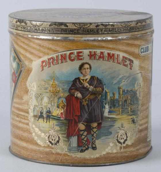 Appraisal: Prince Hamlet Cigar Tin Description Has a few minor surface