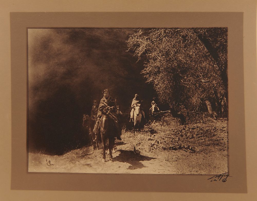 Appraisal: EDWARD SHERIFF CURTIS American - Out of the Darkness double