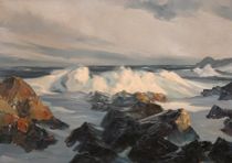 Appraisal: Kenneth Dale Draper American th Century Modern seascape Oil on