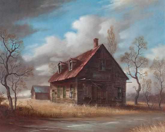 Appraisal: Melvin Miller American - Abandoned General Store oil on masonite