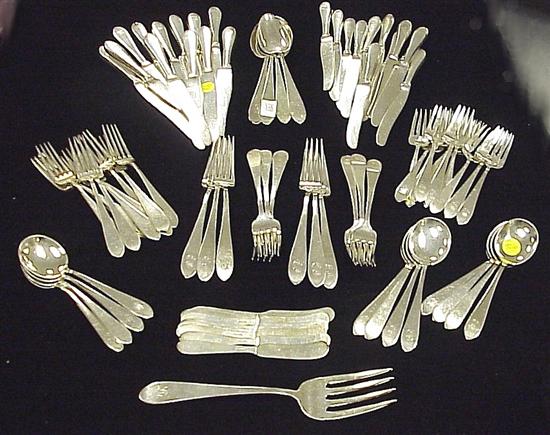 Appraisal: Gorham Old Colony pattern sterling silver flatware service monogrammed service