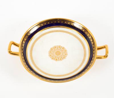 Appraisal: A S vres coupe the shallow bowl with gilt rosette