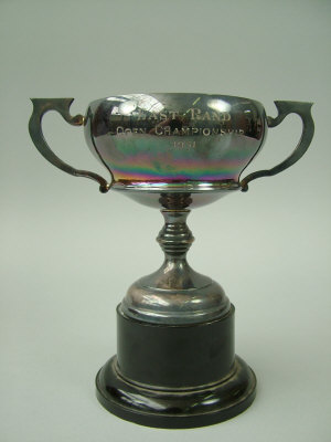 Appraisal: A twin handled silver trophy cup Birmingham of typical form