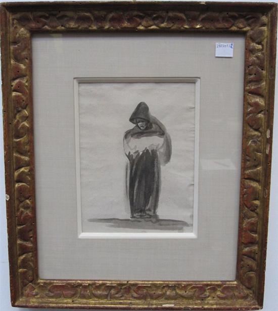 Appraisal: GOYA Y LUCIENTES FRANCISCO JOSE DE SPANISH - Praying monk