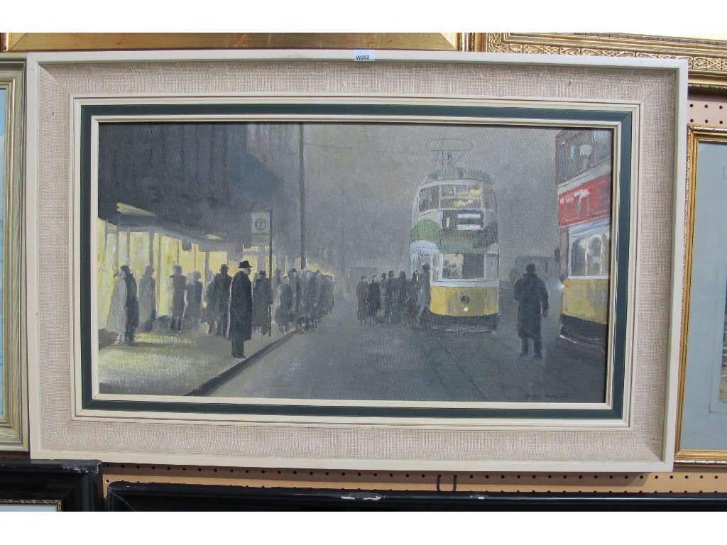 Appraisal: P ST C MERRIMAN Oil on board 'Foggy Memories -