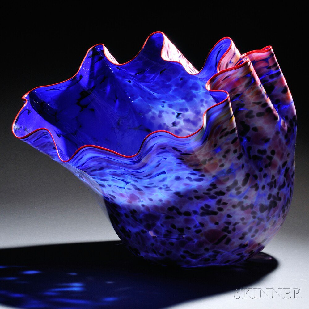 Appraisal: Dale Chihuly American b Large Macchia Series Vessel Art glass