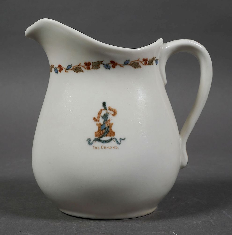 Appraisal: ORMOND BEACH Hotel Flagler Pitcher Jug s service pitcher from