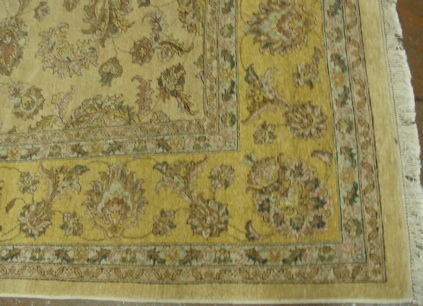 Appraisal: HAND KNOTTED ORIENTAL CARPET Pakistani-Persian Isfahan overall floral design on