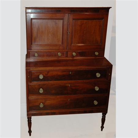 Appraisal: Federal Style Mahogany Secretary Estimate -