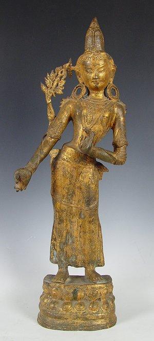 Appraisal: BRONZE DANCING WOMAN Note ear '' x '' age unknown