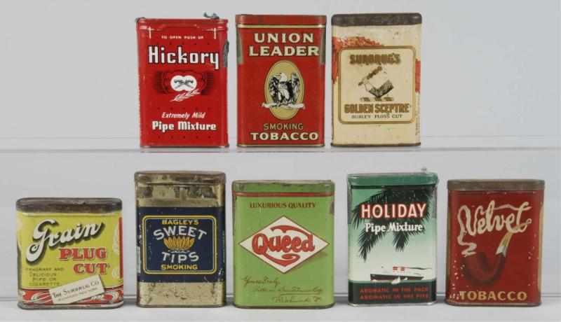 Appraisal: Lot of Tobacco Vertical Pocket Tins Size Largest - T