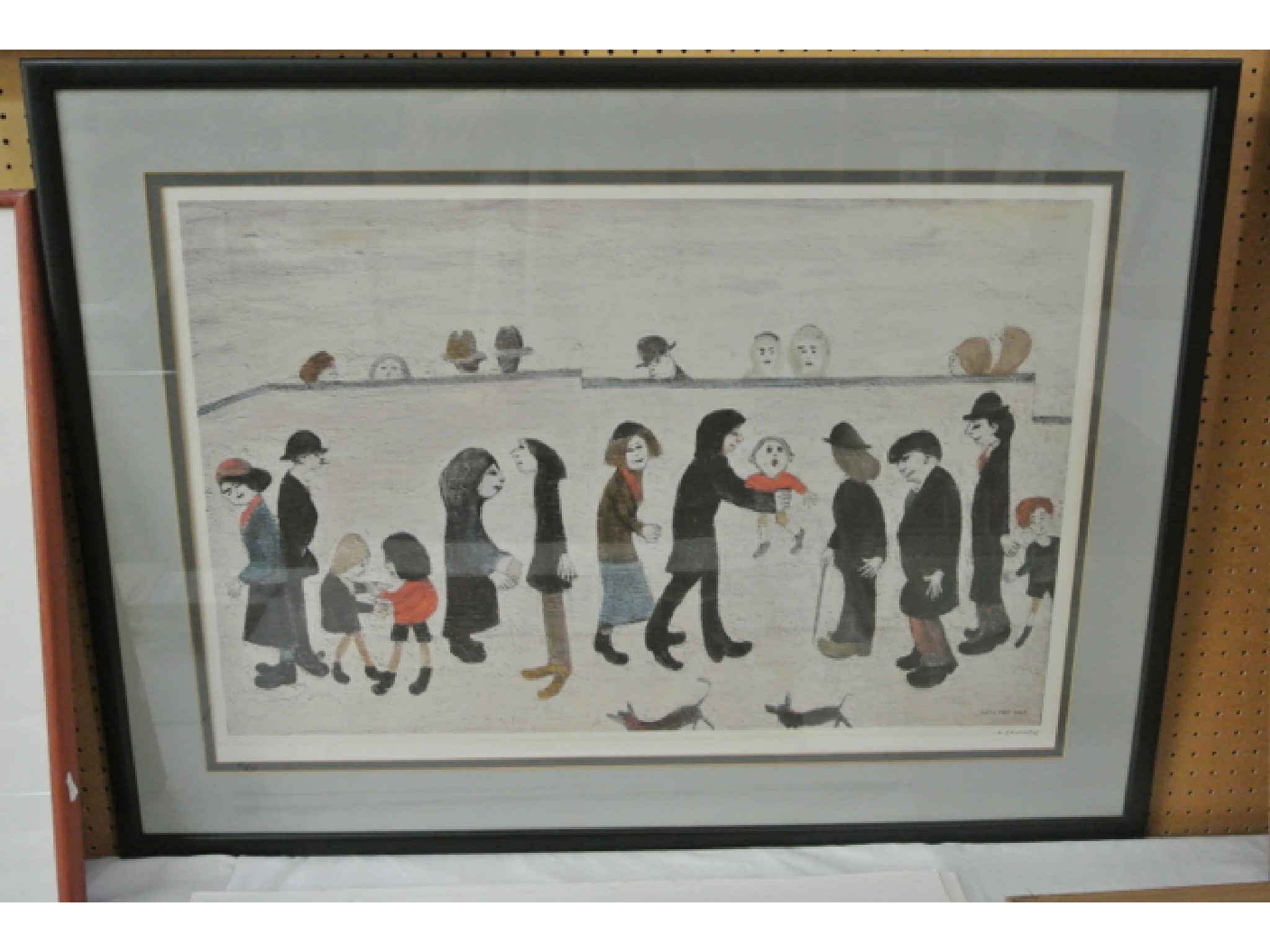 Appraisal: A signed limited edition coloured print after L S Lowry