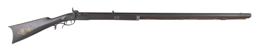 Appraisal: B BAHN BRO CAPE GIRARDEAU MISSOURI HALF-STOCK PERCUSSION RIFLE MID-