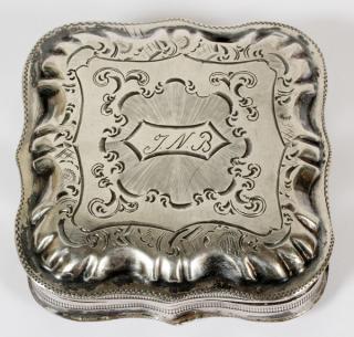 Appraisal: DUTCH STERLING SILVER SNUFF BOX TH CENTURY DUTCH STERLING SILVER