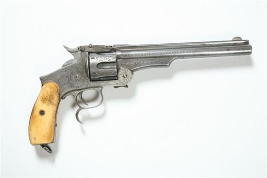 Appraisal: REVOLVER Belgium or England mid th century caliber Smith Wesson