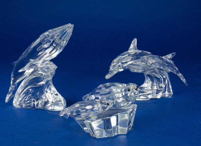 Appraisal: Swarovski Annual Editions Set Of Lead Me The Dolphins Save