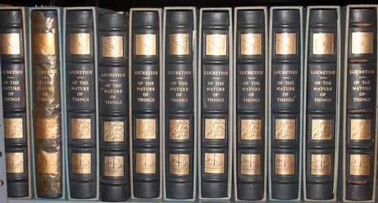 Appraisal: Books Fine Press Eleven copies Lucretius ''De Rerum Natura of